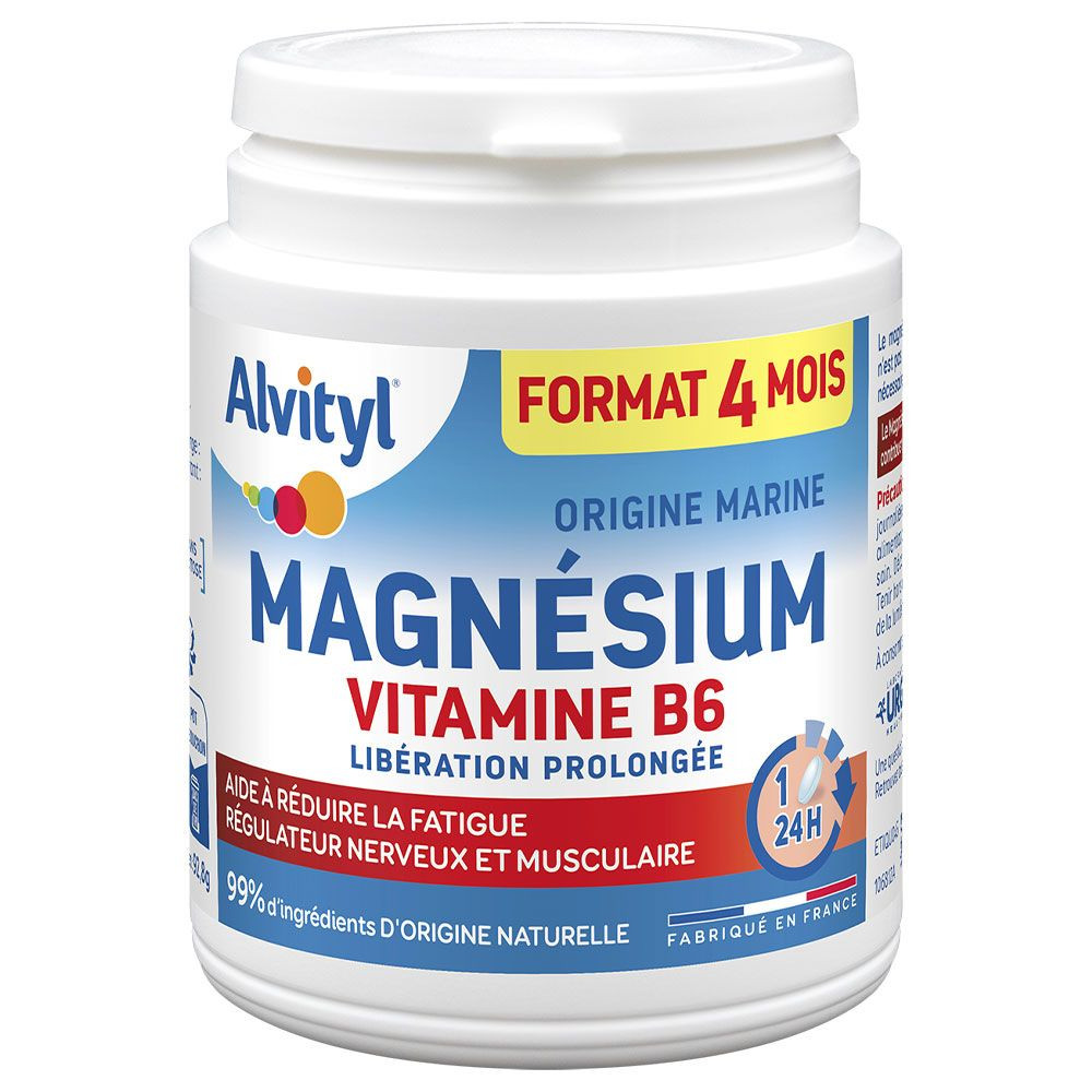 Urgo Alvityl Magnésium Vitamine B6 120 comprimés - Pharmacie Agnès Praden à Alès
