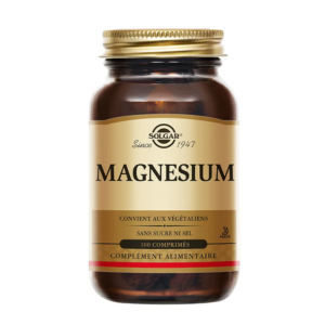 Solgar Magnésium 100 comprimés  - Pharmacie Agnès Praden à Alès
