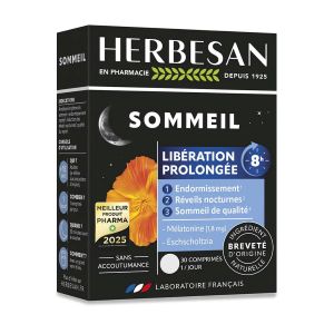Super Diet Herbesan Sommeil Libération Prolongée 8H 30 Comprimés - Pharmacie Agnès Praden à Alès