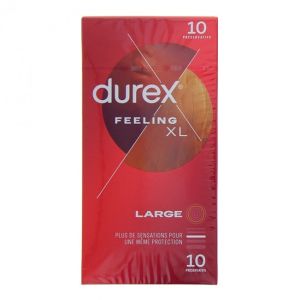 Durex Feeling XL 10 Préservatifs - Pharmacie Agnès Praden à Alès