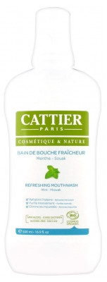 Cattier Bain de Bouche Fraîcheur Bio 500 ml - Pharmacie Agnès Praden à Alès
