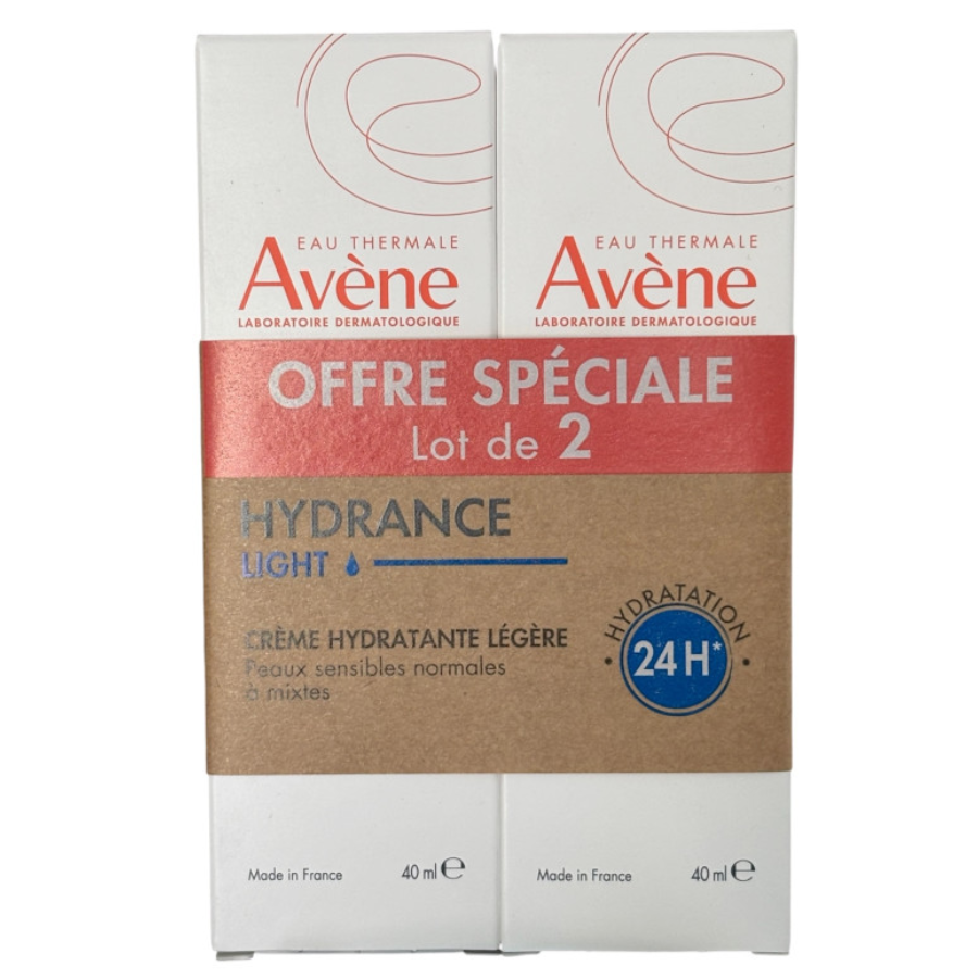 Avène Hydrance Light Crème Hydratante 2x40ml - Pharmacie Agnès Praden à Alès