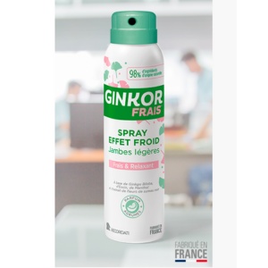Ginkor Frais Spray Effet Froid 125 ml - Pharmacie Agnès Praden à Alès