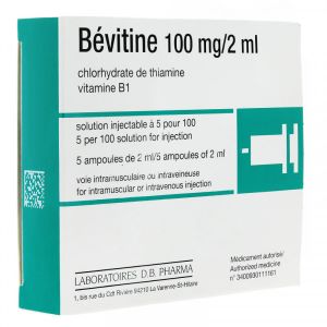 Db Pharma Bévitine 100mg/2ml 5 Ampoules - Pharmacie Agnès Praden à Alès