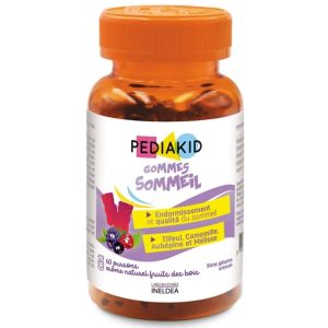 Ineldea Pediakid Gommes Sommeil 60 Oursons - Pharmacie Agnès Praden à Alès