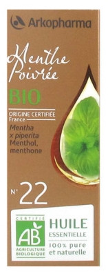 Arkopharma Huile Essentielle Menthe Poivrée  Bio 10 ml - Pharmacie Agnès Praden à Alès