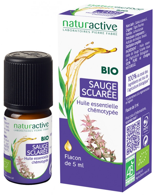 Naturactive Huile Essentielle Sauge Sclarée 5 ml - Pharmacie Agnès Praden à Alès
