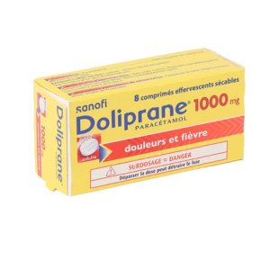 Sanofi Doliprane 1000 mg  8 Comprimés Effervescents - Pharmacie Agnès Praden à Alès