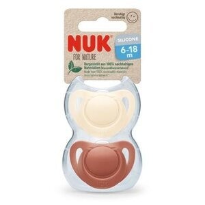 Nuk 2 Sucettes For Nature Silicone 6 à 18 Mois - Pharmacie Agnès Praden à Alès