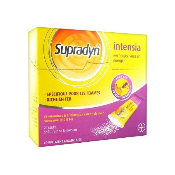Supradyn Intensia 20 Sticks - Pharmacie Agnès Praden à Alès