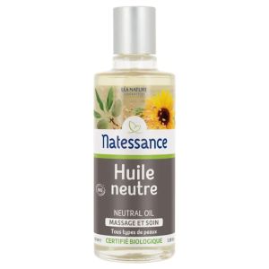 Natessance Huile Neutre Massage et Soin Bio 100 ml - Pharmacie Agnès Praden à Alès