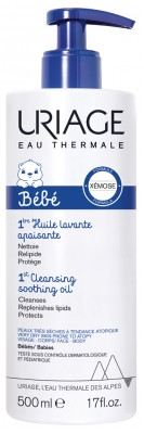 Uriage Bébé Xemose 1ere Huile Lavante Apaisante 500ml - Pharmacie Agnès Praden à Alès