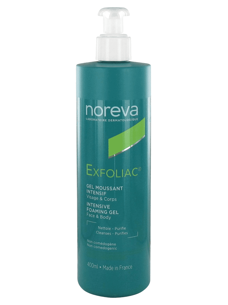 Noreva Exfoliac Gel moussant intensif 400 ml - Pharmacie Agnès Praden à Alès
