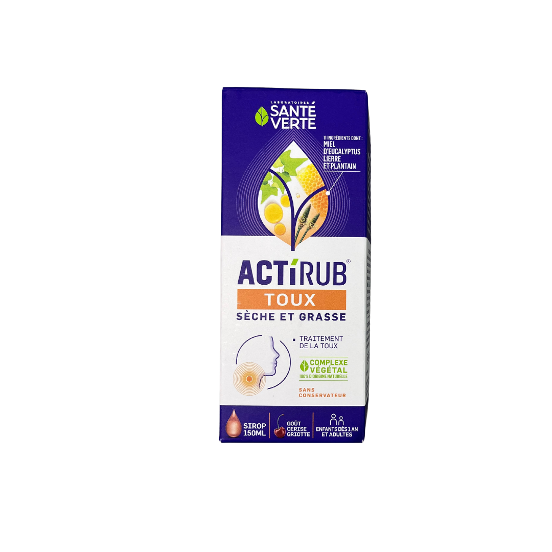 Santé Verte actirub sirop 150ml - Pharmacie Agnès Praden à Alès