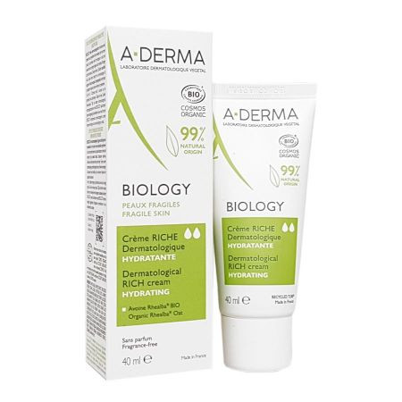 A-Derma Biology Crème Hydratnate Riche 40ml - Pharmacie Agnès Praden à Alès