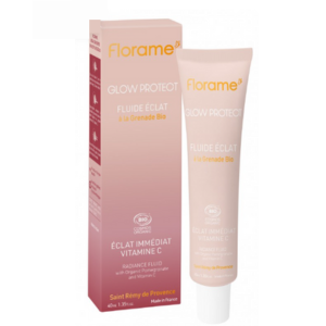 Florame Glow Protect Fluide Eclat 40 ml  - Pharmacie Agnès Praden à Alès