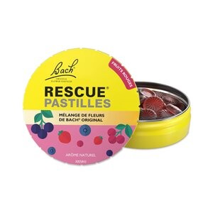 Fleur de Bach Rescue Pastilles Saveur Fruits des Bois 50g - Pharmacie Agnès Praden à Alès