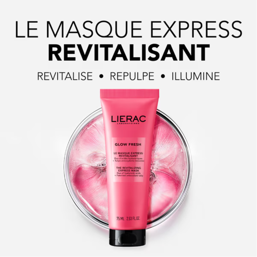 Lierac Glow Fresh Masque Express Revitalisant 75ml - Pharmacie Agnès Praden à Alès