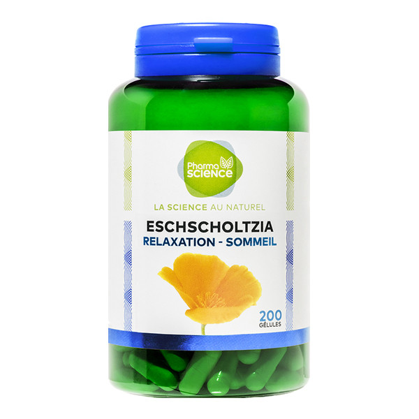 Pharmascience eschscholtzia relaxation-sommeil 200 gélules - Pharmacie Agnès Praden à Alès