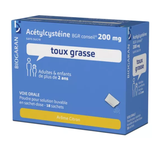 ACETYLCYSTEINE BRC 200 S/SUC18 - Pharmacie Agnès Praden à Alès