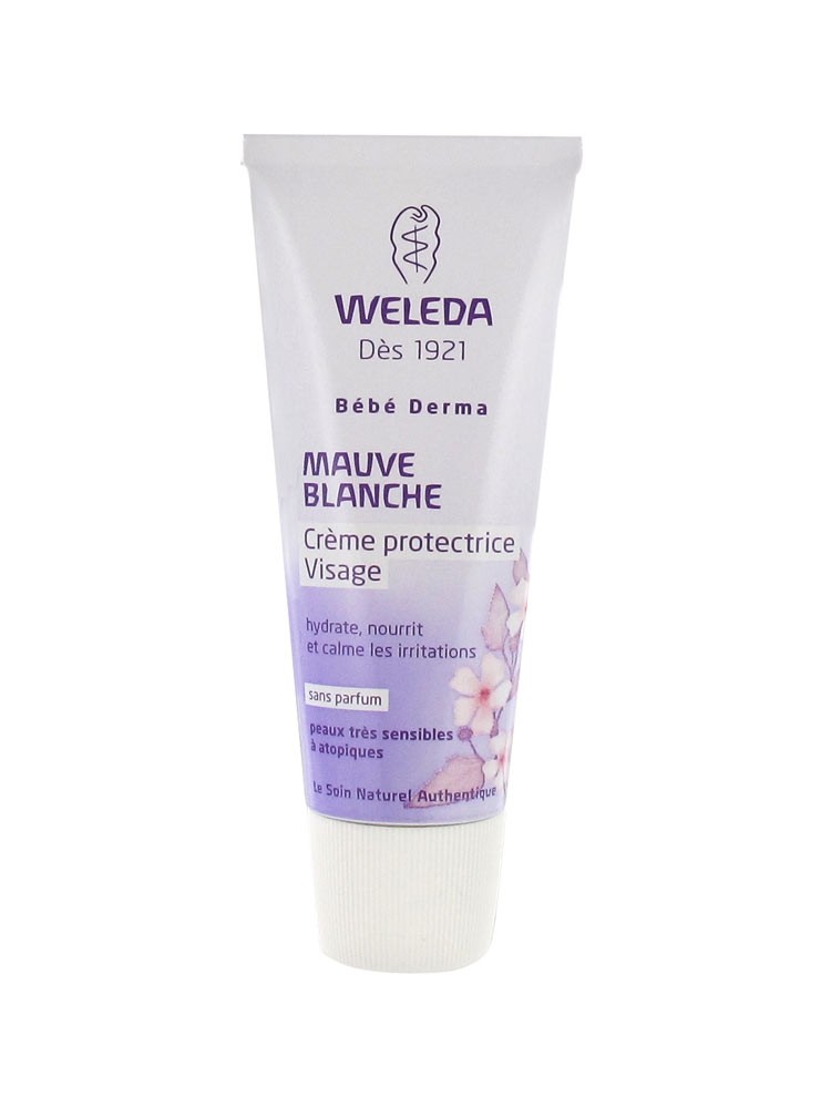 Weleda Bébé Derma Crème Protectrice Visage à la Mauve Blanche 50 ml - Pharmacie Agnès Praden à Alès