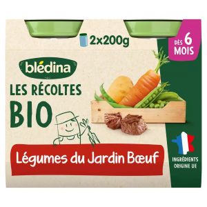 Bledina Petit Pot Légumes du Jardin et Boeuf Bio Dès 6 Mois 2x200 g - Pharmacie Agnès Praden à Alès