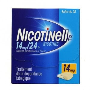 GSK Nicotinell TTS 14mg/24h Dispositif Transdermique 28 Patchs - Pharmacie Agnès Praden à Alès