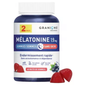  Laboratoire des Granions Mélatonine 1,9 mg 60 Gummies - Pharmacie Agnès Praden à Alès