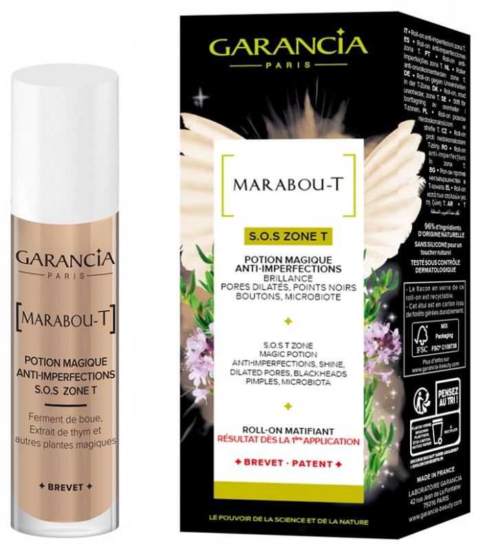 Garancia Marabou-T S.O.S Zone T Roll-On Matifiant 10 ml - Pharmacie Agnès Praden à Alès