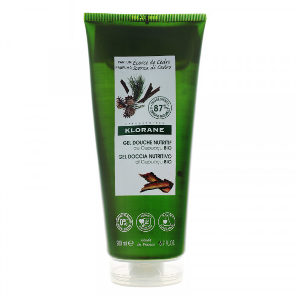 Klorane gel douche écorce de cèdre 200ml - Pharmacie Agnès Praden à Alès