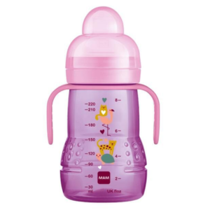 Mam Biberon de Transition Rose 220 ml - Pharmacie Agnès Praden à Alès