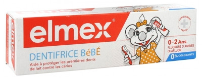 Elmex Dentifrice Bébé 0-2 ans 50 ml - Pharmacie Agnès Praden à Alès