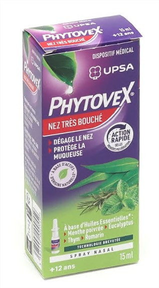 UPSA Phytovex Nez très bouché spray nasal 15 ml - Pharmacie Agnès Praden à Alès