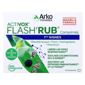Arkopharma Flash'Rub 1ers Signes x15 Comprimés - Pharmacie Agnès Praden à Alès