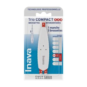 Inava Trio Compact Brossettes Interdentaires 1.5mm - Pharmacie Agnès Praden à Alès