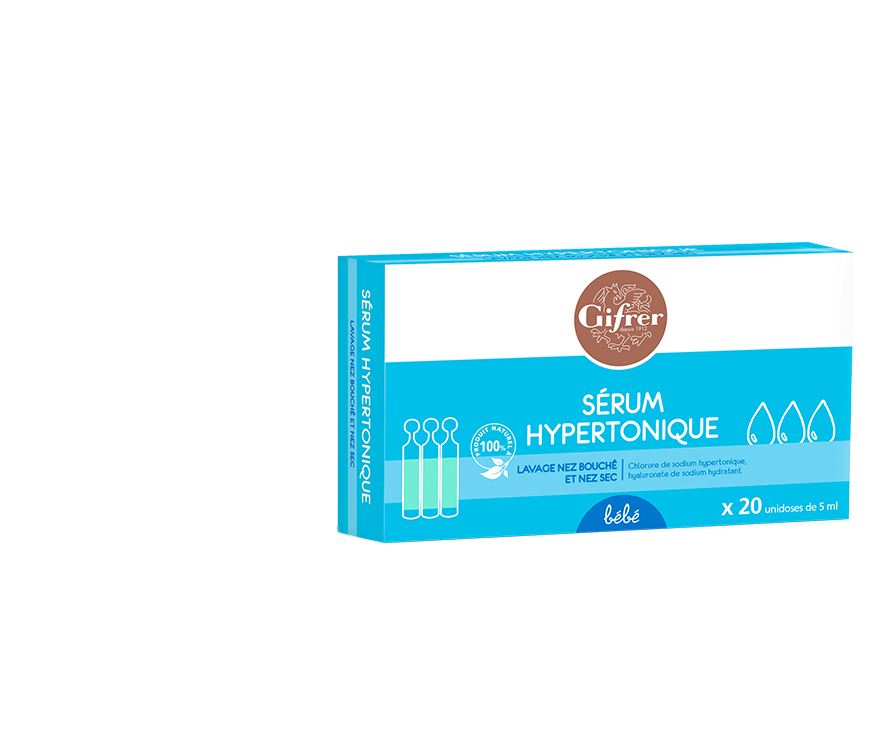 Gifrer Sérum Physiologique Hypertonique 20x5ml - Pharmacie Agnès Praden à Alès
