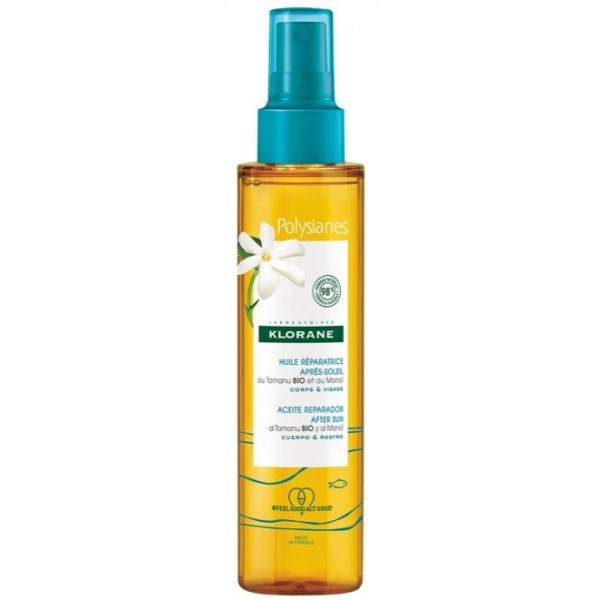 Klorane Polysianes huile réparatrice après-soleil 150ml - Pharmacie Agnès Praden à Alès