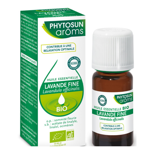 Phytosun arôms huile essentielle lavande fine bio 30ml - Pharmacie Agnès Praden à Alès