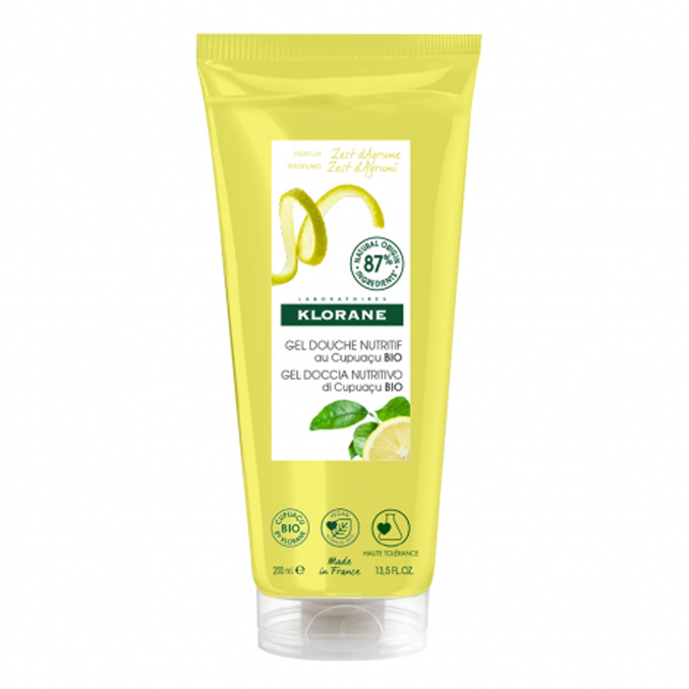Klorane Gel douche Zest d'agrumes 200ml - Pharmacie Agnès Praden à Alès