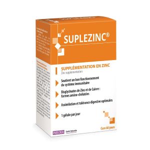 Ineldea Santé Naturelle Suplezinc x60 Gélules - Pharmacie Agnès Praden à Alès