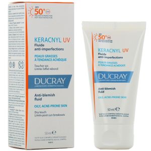 Ducray Keracnyl UV Fluide Anti-imperfections SPF50+ 50 ml - Pharmacie Agnès Praden à Alès