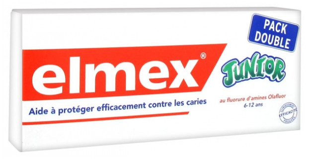 Elmex Dentifrice Junior Lot de 2 x 75 ml - Pharmacie Agnès Praden à Alès