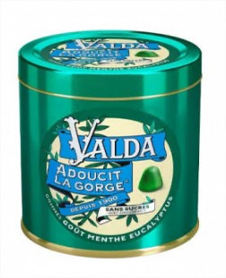 Valda Menthe eucalyptus sans sucres 160 gommes - Pharmacie Agnès Praden à Alès