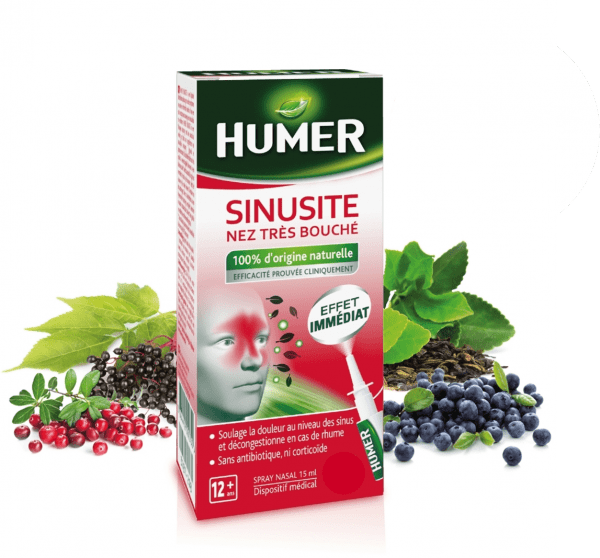 Humer Sinusite Nez très bouché spray 15ml - Pharmacie Agnès Praden à Alès