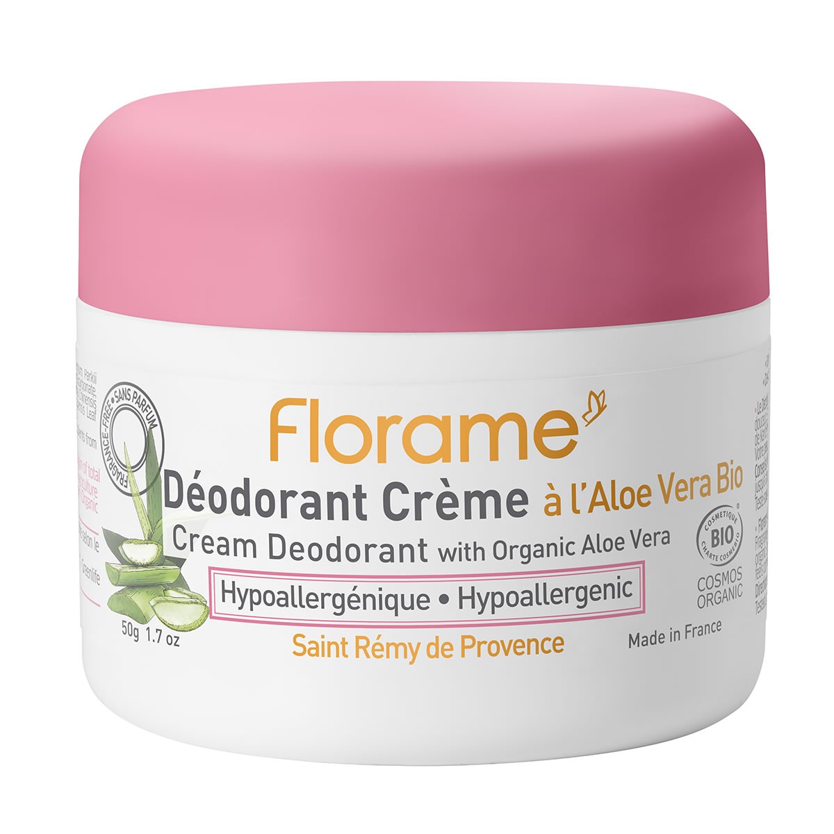 Florame déodorant crème hypoallergénique 50g - Pharmacie Agnès Praden à Alès