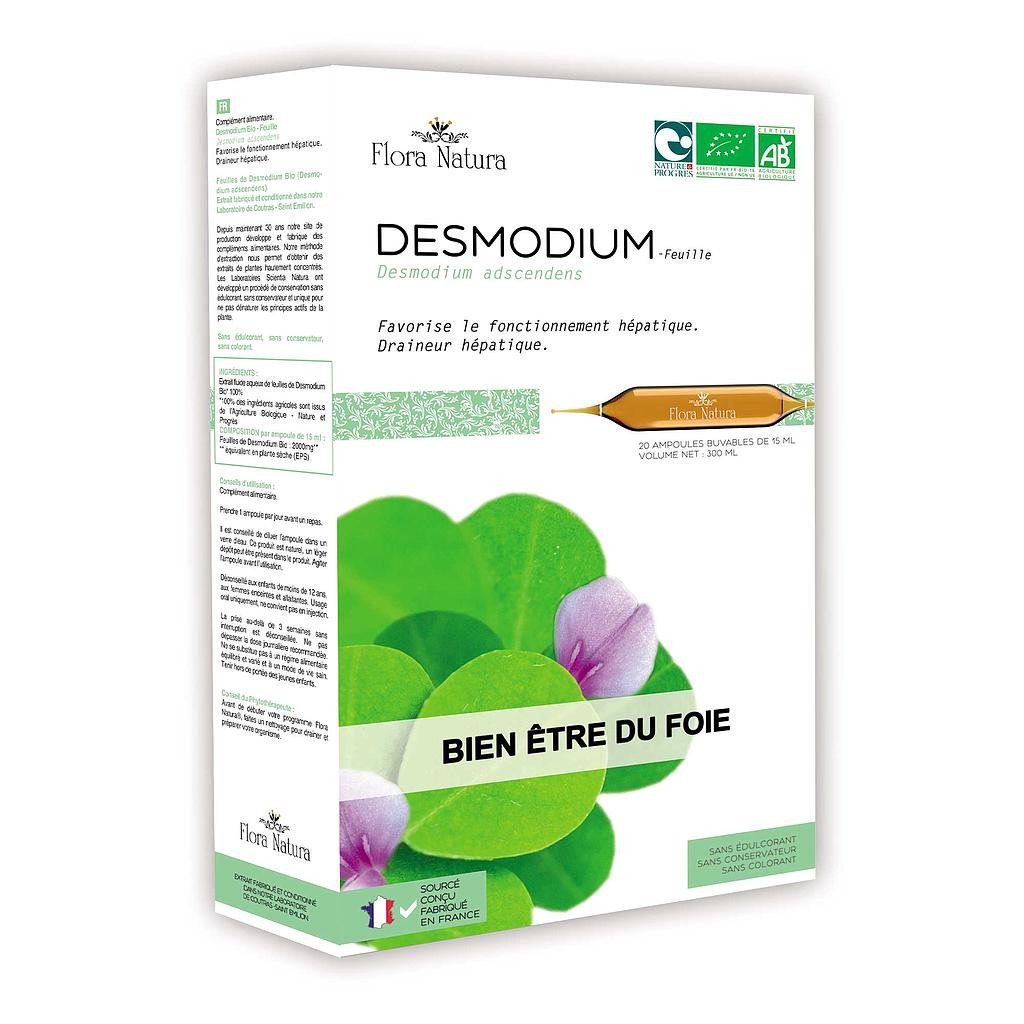 Flora natura Desmodium bio 20 Ampoules 15 ml - Pharmacie Agnès Praden à Alès