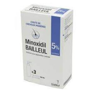 Minoxidil 5 % Solution Cutanée Homme 3 x 60 ml - Pharmacie Agnès Praden à Alès