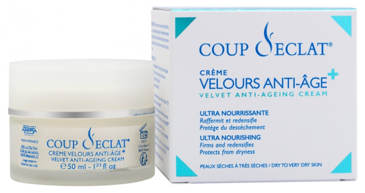 Coup d'Éclat Crème Velours Anti-Âge+ 50 ml - Pharmacie Agnès Praden à Alès