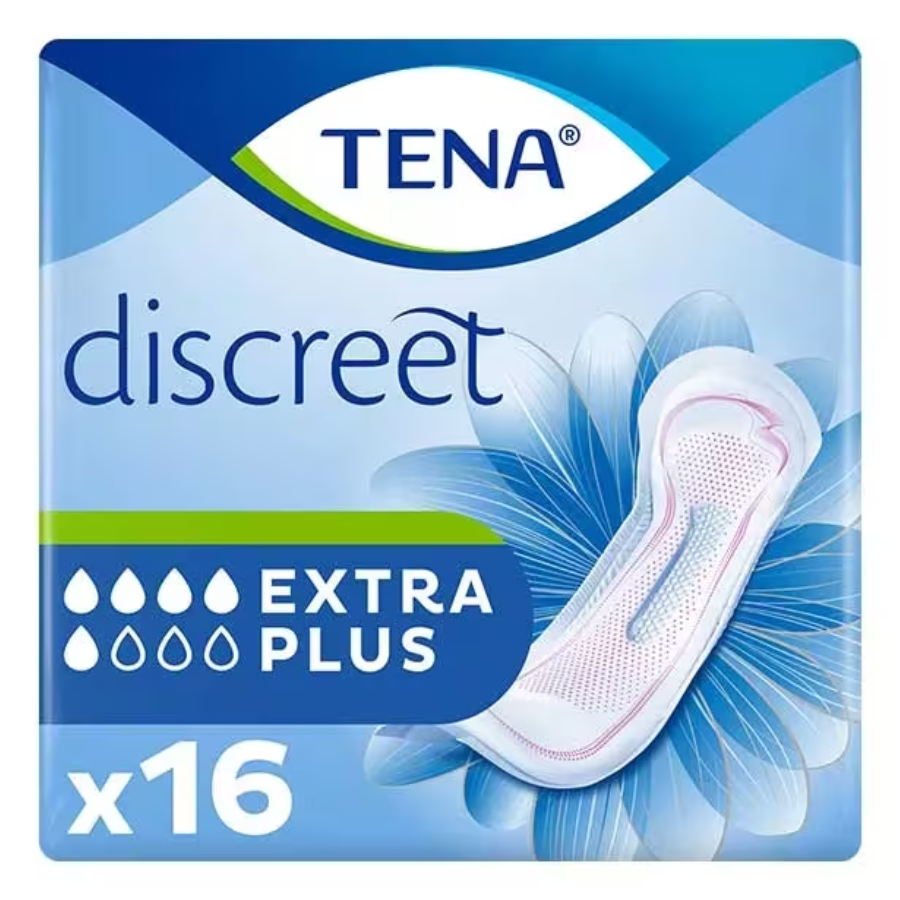 Tena Discreet Serviette Hygiénique Extra Plus 16 unités - Pharmacie Agnès Praden à Alès