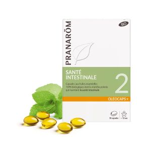 Pranarôm Oléocaps N°2 Sante Intestinale Bio 30 Capsules Oleocaps+ - Pharmacie Agnès Praden à Alès